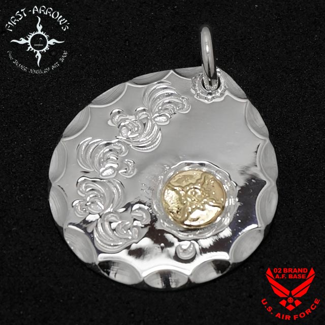 FIRSTARROWS K18透かしマーク付メタル(M) サイズ15mm FIRST ARROW's (ファーストアローズ) K18透かしマーク付メタル M P-427