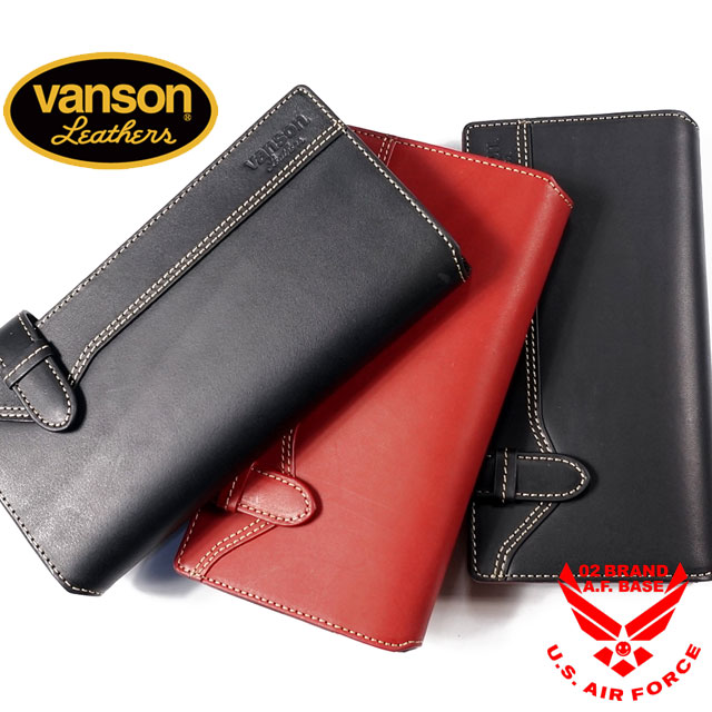 バンソン 栃木なめし革 フラップロングウォレット 紙入れ メンズ VANSON vp-115-11
