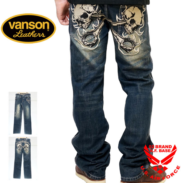 楽天市場】バンソン フライングスター 刺繍 デニムパンツ メンズ