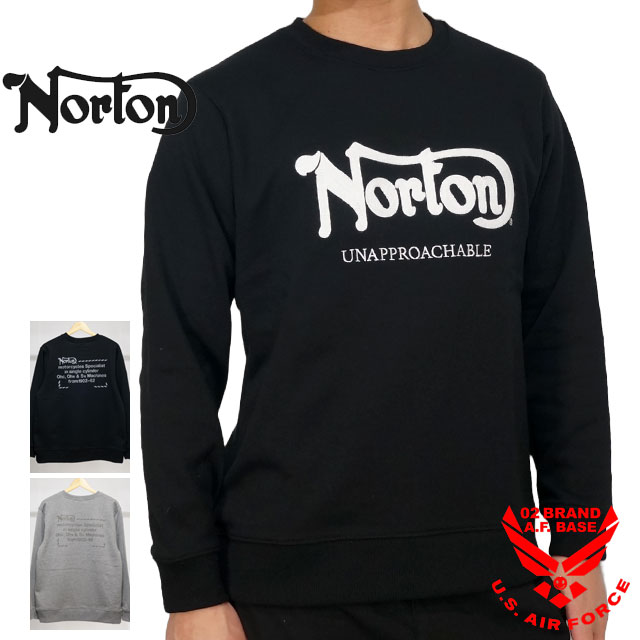 ノートン ベーシック ロゴチェーン刺繍 スウェットトレーナー メンズ 新作2025年モデル NORTON 251n1302
