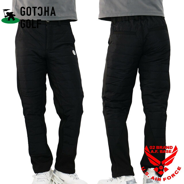 ガッチャ ロゴプリント 切替 ストレッチ ダウンパンツ 暖パン メンズ 新作2025-2026年モデル GOTCHA GOLF 253gg1821 12,233円