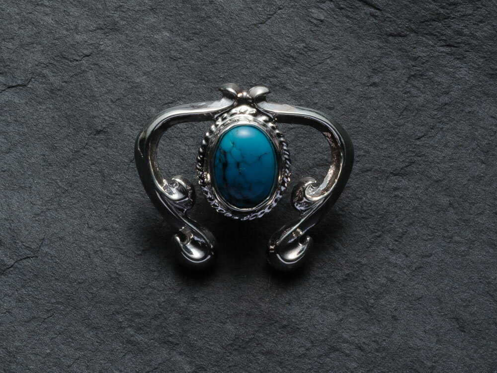 k18 ターコイズ付 平打メタル k18 ターコイズ付 平打メタル