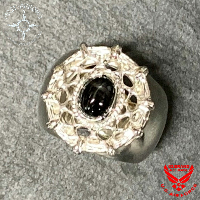 ポイント2倍!!ファーストアローズ ブラックスター付 Dream Catcher リング FIRST ARROW'S r-258｜02BRAND ゼロツーブランド