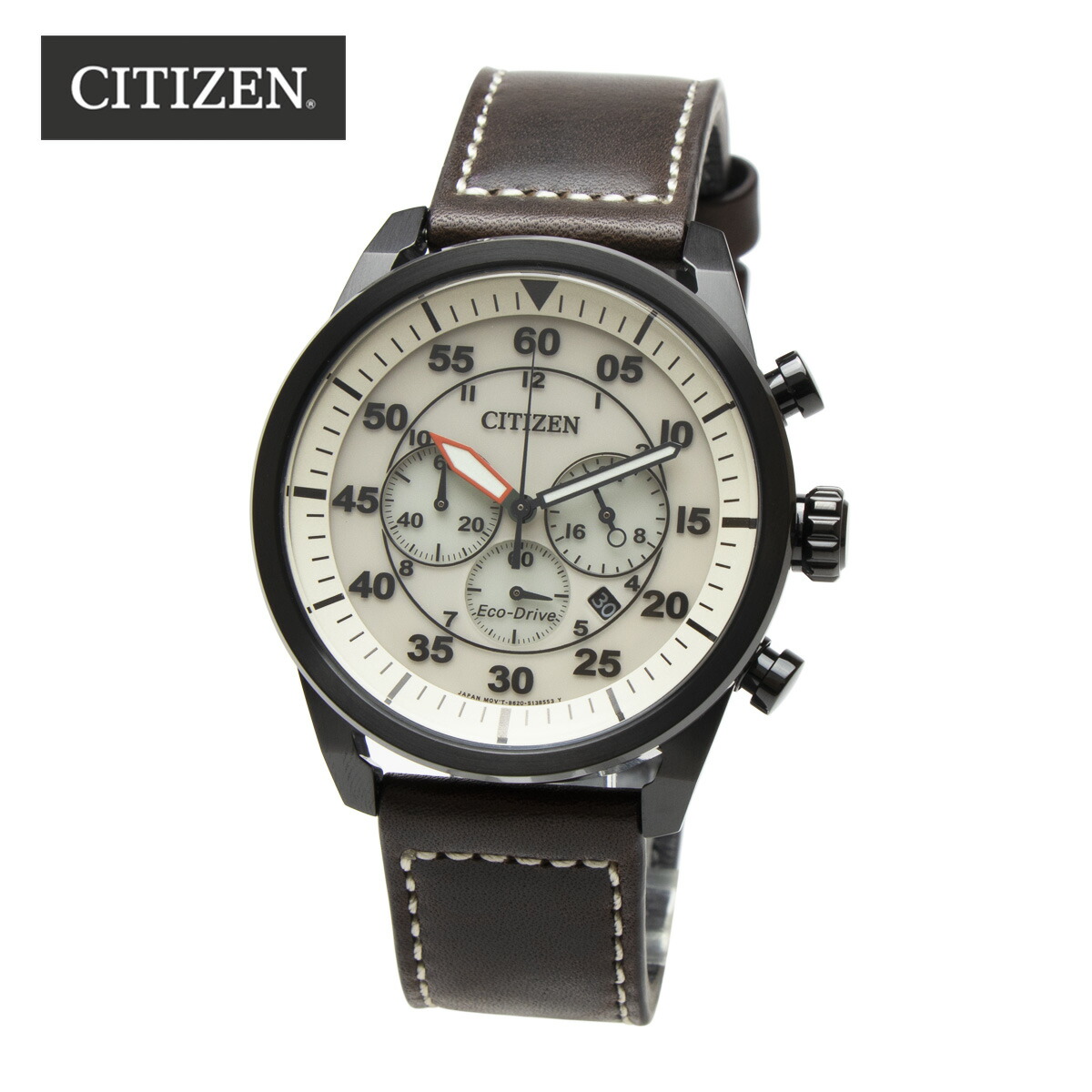 新しいコレクション ラッピング無料 返品ok Citizen シチズン Eco Drive エコドライブ Ca4215 04w ミリタリー クロノグラフ クロノ メンズ ウォッチ 男性 腕時計 防水 ソーラー アナログ 日付 カレンダー レザーベルト 革ベルト ストップウォッチ ビジネス 高い素材