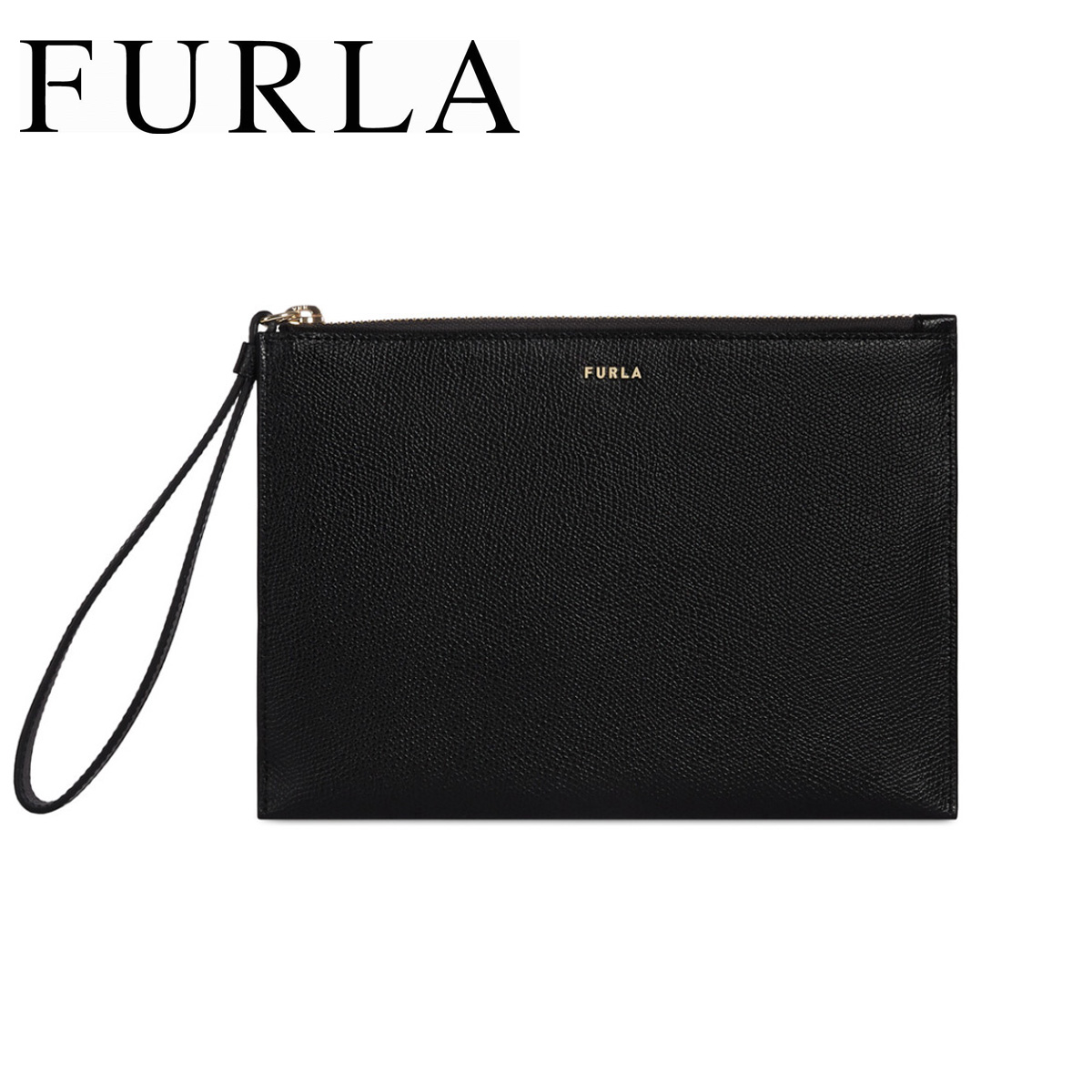 ラッピング無料 返品ok Furla フルラ クラッチバッグ Babylon S Envelope ポーチ 化粧ポーチ コスメポーチ 小物入れ Nero ブラック レディース 女性 レザー 本革 黒 ファスナー式 ハンドル付き ミニバッグ セカンドバッグ バッグインバッグ バッグの中の整理に