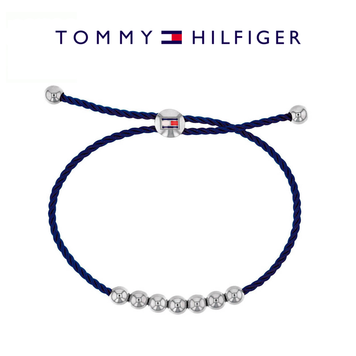 楽天市場 ラッピング無料 返品ok トミーヒルフィガー Tommy Hilfiger ブレスレット ブランドロゴ ネイビー ブルー シルバー フリーサイズ シンプル メンズ レディース アクセサリー アクセ 男性用 女性用 ユニセックス ブレス ペア ０３８ｎｅｔ