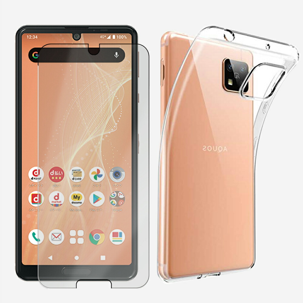 楽天市場】保護フィルム付き| AQUOS sense 5G ケース TPU 透明