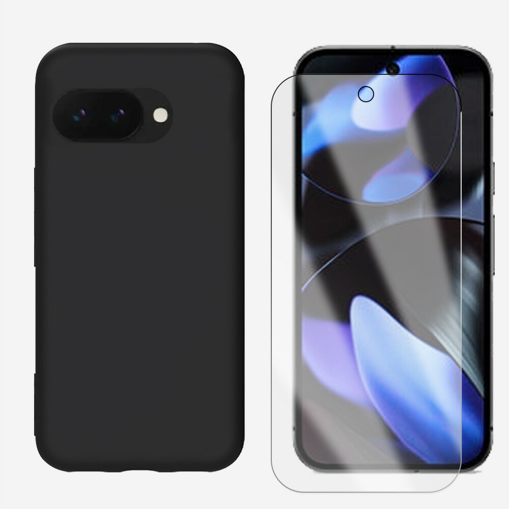 【美品・送料無料】google Pixel9 黒 強化ガラスシート・ケース付 Google Pixel 9 / Pro XL カメラレンズ保護ガラスフィルム レンズ全面