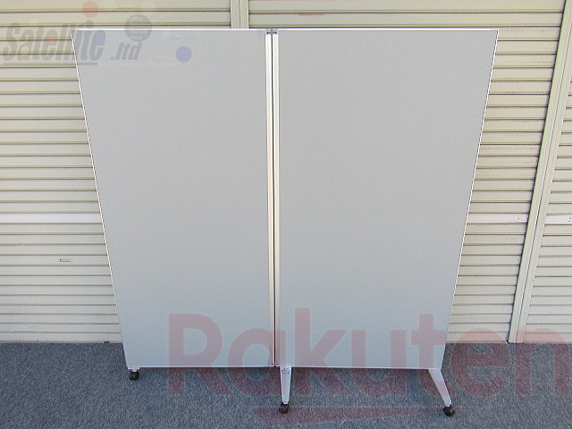 2連パネル【中古】okamura キャスター付 W900+W800 パーティション 4W64シリーズ
