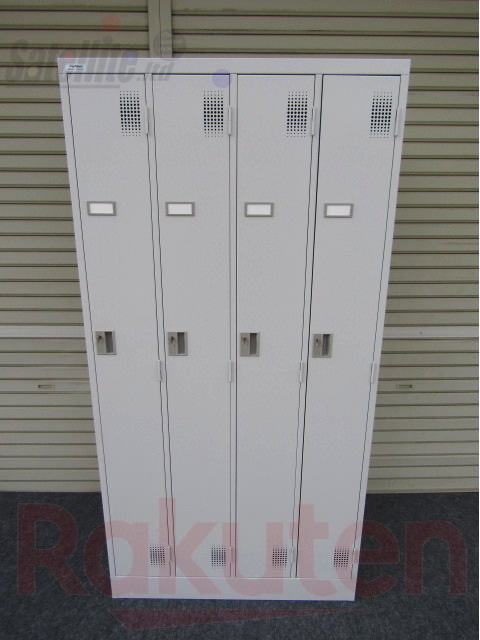 4人用スチールロッカー【中古】豊國工業 鍵1個付 更衣室【配送先が指定地域のみの販売】|中古オフィス家具のサテライト