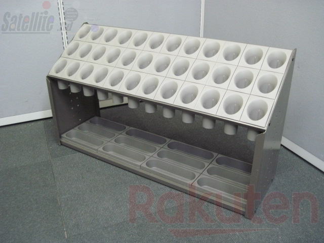 【中古品】傘立て テラモト オブリークアーバンＢ 36本用【中古事務所調度品】 インテリア・寝具・収納-収納家具