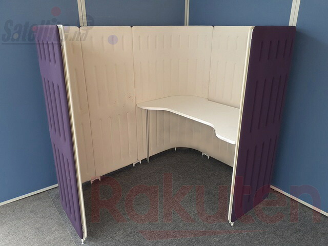 【中古】オカムラ muffle オフィスブース 個人ブース パーソナルブースH1460mm ハックルベリー色