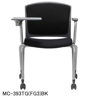 メモ台付チェア 両肘 キャスタータイプ AICO ミーティングチェア MC-390/380シリーズ｜中古オフィス家具のサテライト