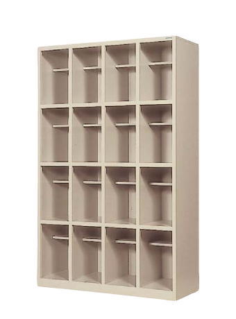 長靴用シューズボックス席 中棚付 4列4段 16人用 オリエント事務器産業