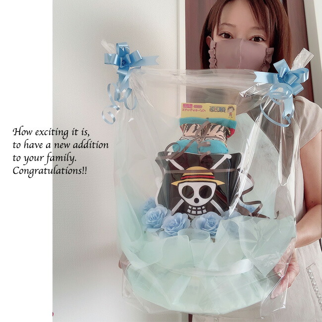 おむつケーキ オムツケーキ 男の子 ワンピース ルフィ 出産祝い 少年ジャンプ One Piece 送料無料 Rcp Kanal9tv Com