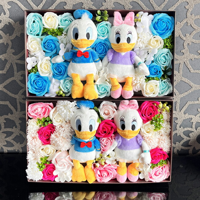 【電文 華燭の典 ドナルド】ウォルトディズニー 電文 祝電 一緒になる祝賀会 ぬいぐるみ 花  ウェルカムドール 御花差し上げ物 ドナルドダック デイジーダック 石けん御花 ローズ 薔薇 花 今めかしい 差し上げ物 差し上げ物 枯れないお花 胸花 御花申し合わせ  祝賀会 差し上げ物 週末取り引き