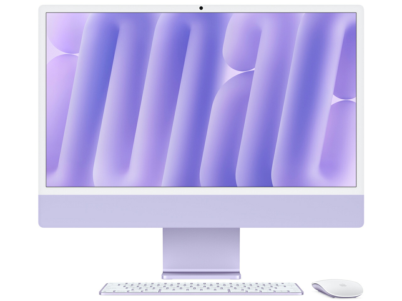 Apple iMac 24インチ M4チップ 10コア 256GB 16GBメモリ [パープル]【お取り寄せ ※1ヶ月から2ヶ月見込み】