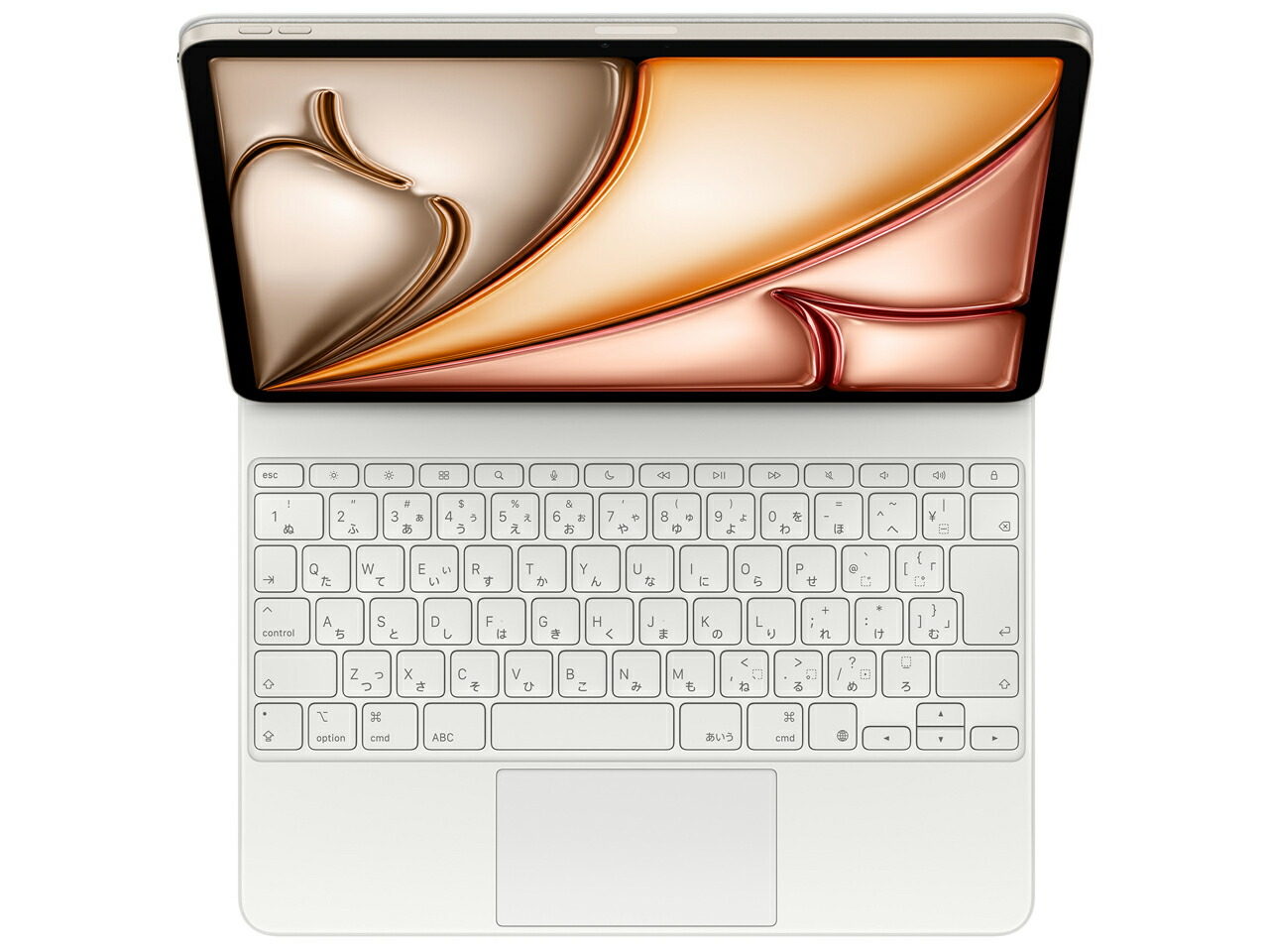 Apple 13iniPad Air(M3)用 Magic Keyboard MDFW4J/A 白いこと【お取り寄せ（10取り引き日から2週半座標軸）での入荷、送りとどける】