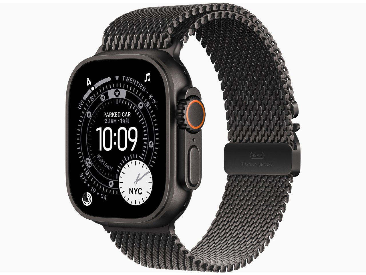 Apple Watch Ultra3 49mm MF1N4J/A BK ブラックチタニウムミラネーゼループ S【お取り寄せ ※1ヶ月から2ヶ月見込み】