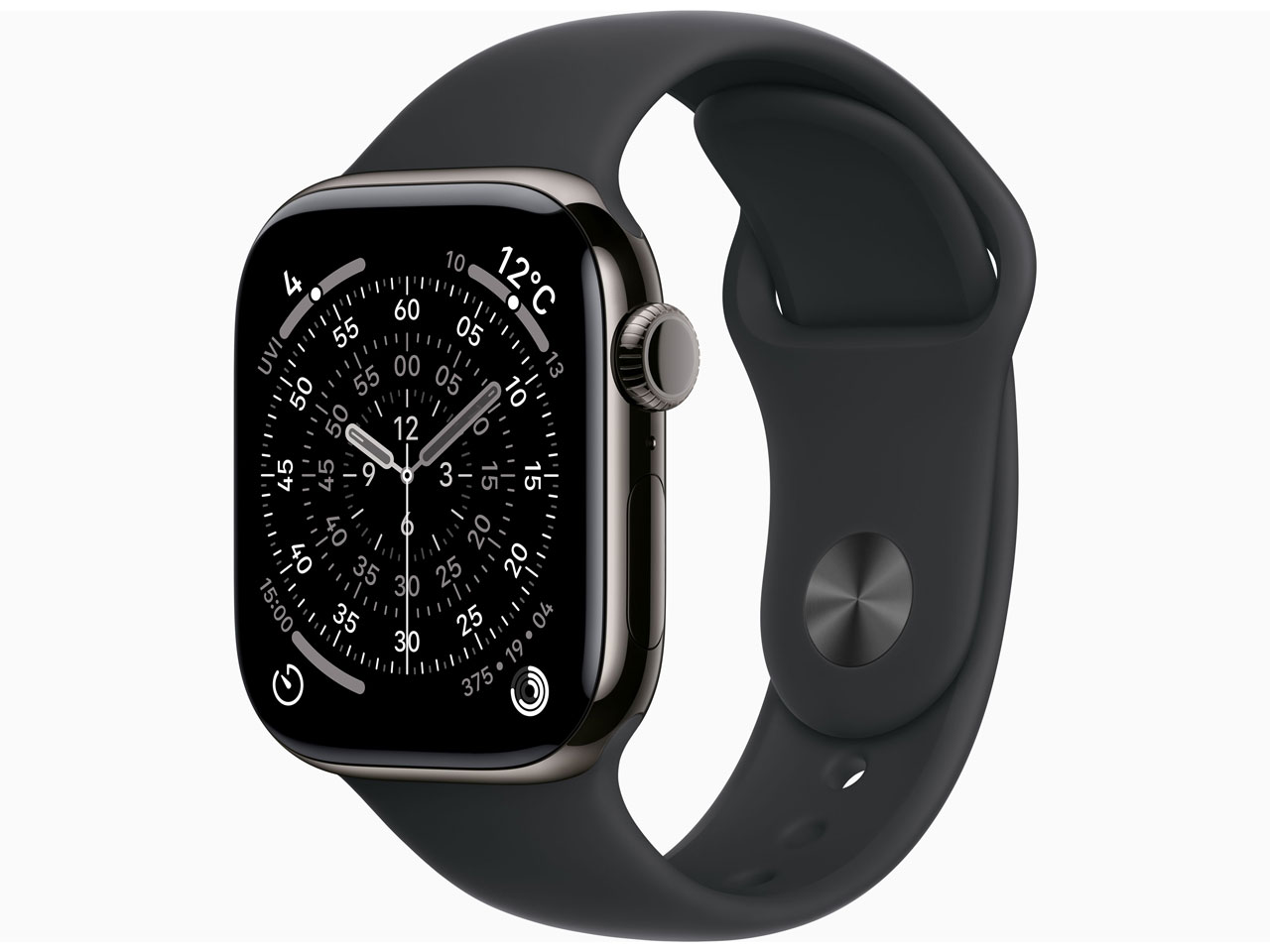 Apple Watch Series11 セルラー 42粍 MF8R4J/A STTi容れもの BK運動競技周波数帯域 S/M【お取り寄せ ※1ヶ月から2ヶ月確からしさ】