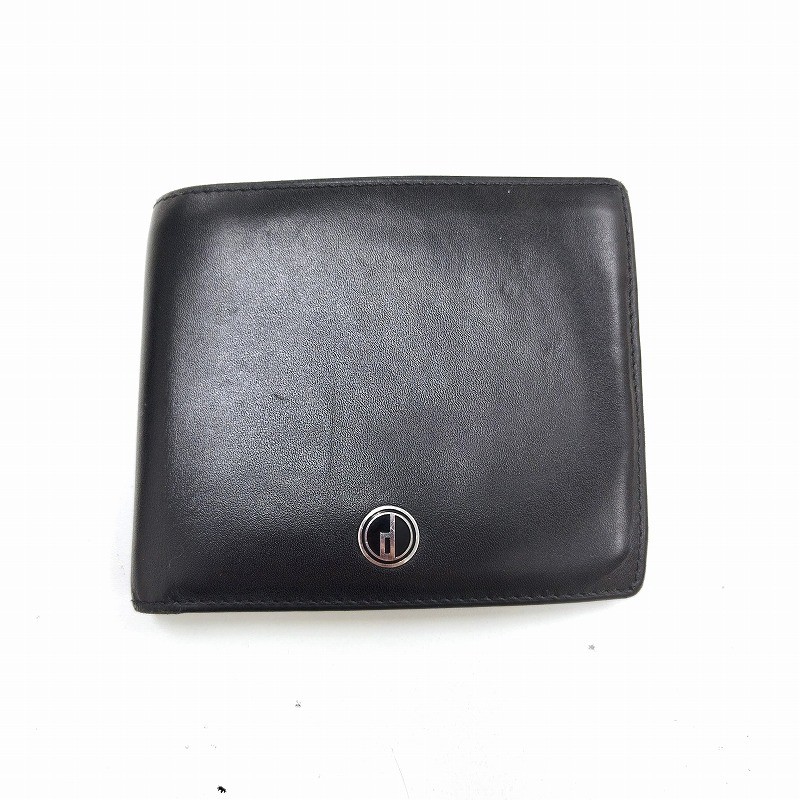 楽天市場】ダンヒル dunhill 財布 ブラックxゴールド レザーx