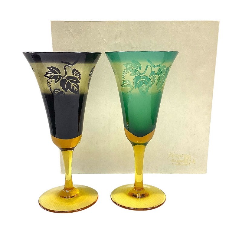 レア　美品　黒木国昭　ガラス扇面飾り レア 美品 黒木国昭 ガラス扇面飾り