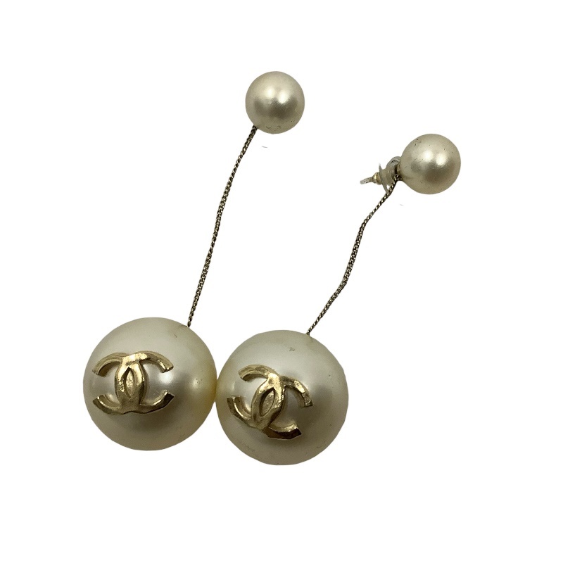 楽天市場】【シャネル】ピアス ハート 揺れる フェイクパール