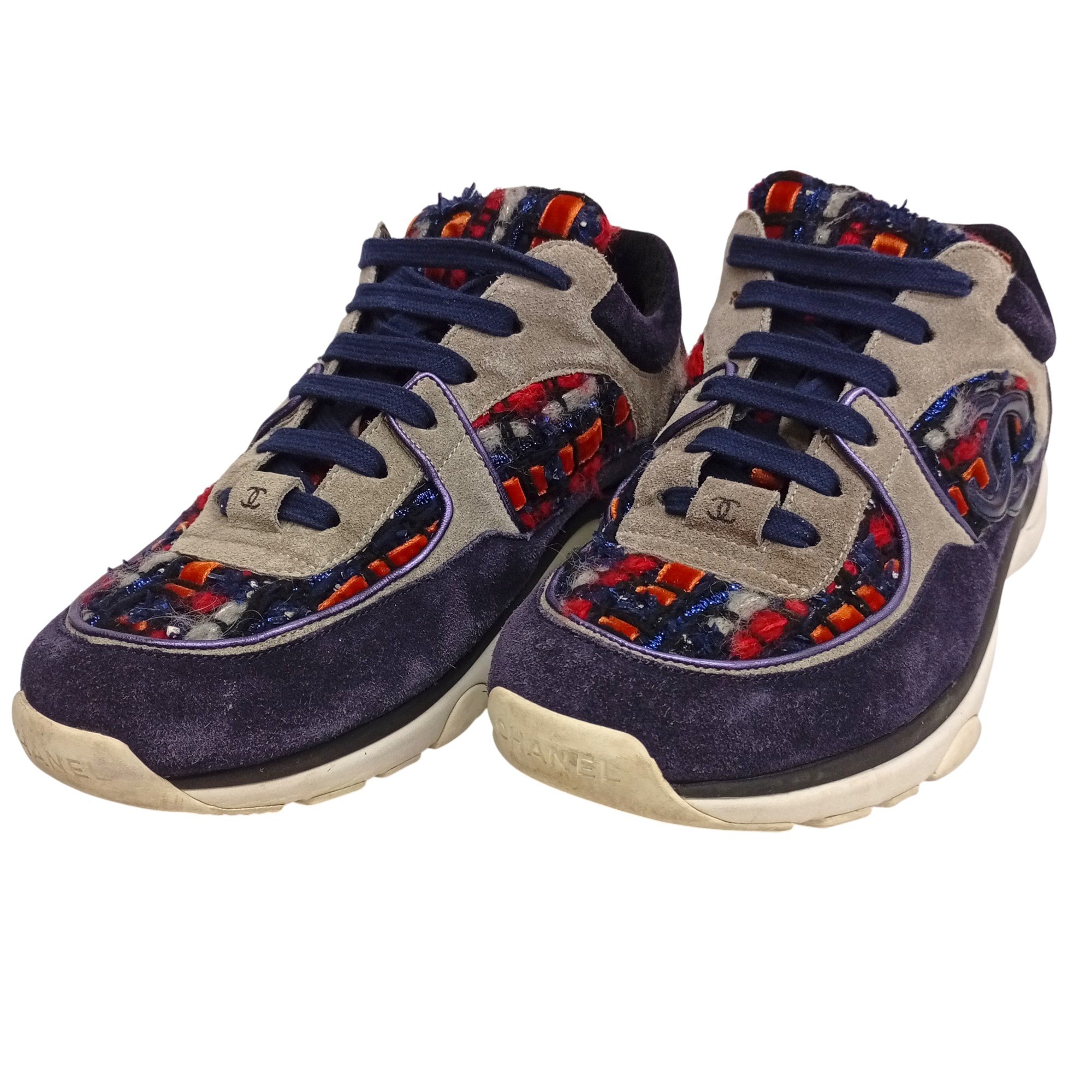 CHANELココマーク　レザーシューズ　スニーカー　シャネル　ロゴ 楽天市場】【美品】シャネル【CHANEL】レディース レザー スニーカー