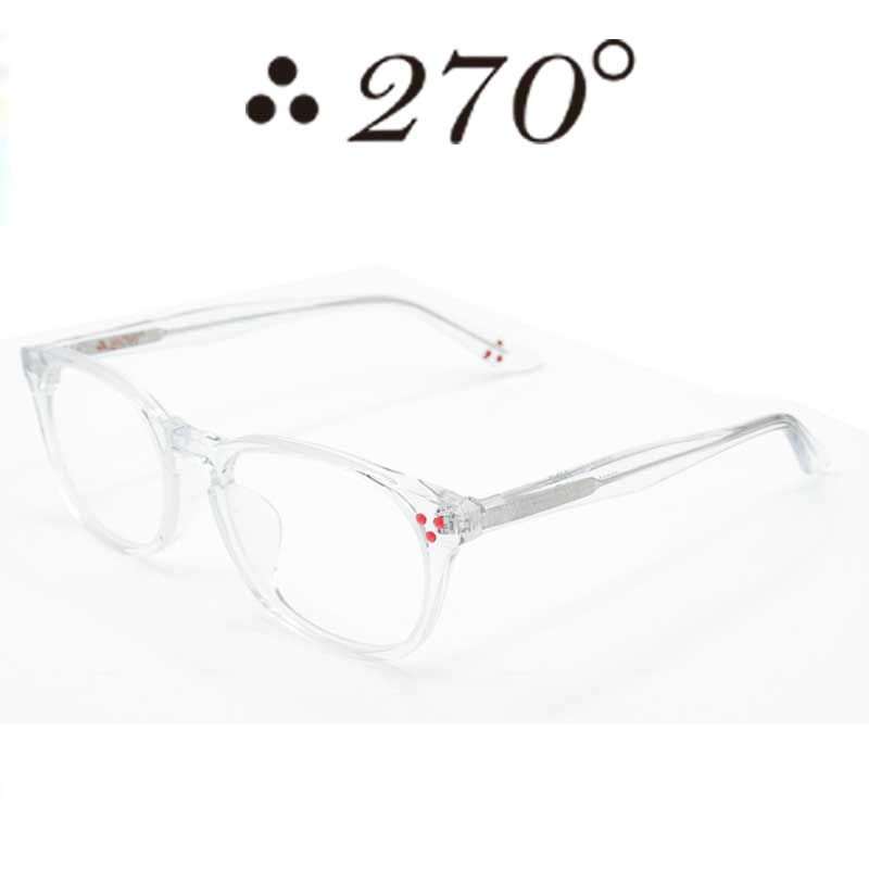 【55%OFF】 270°眼鏡 / two-seventy degrees / メガネ / 伊達眼鏡 / 黒眼鏡 / HNL-CLR-CLR-RED / 専用入れもの付 /【貨物輸送無料】