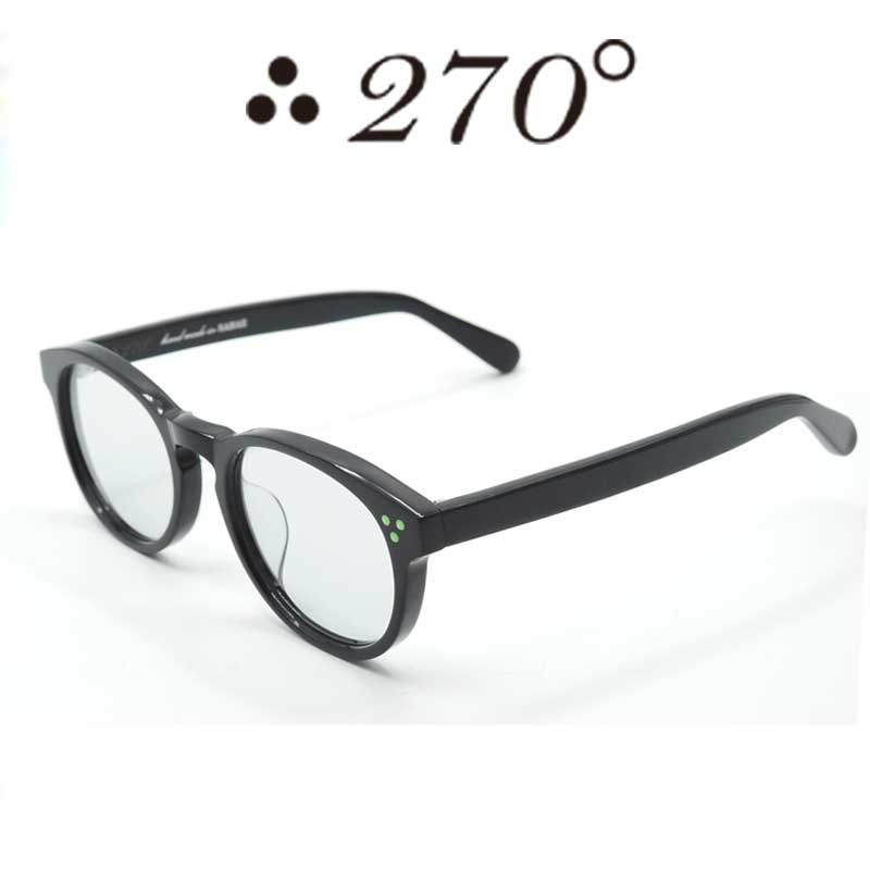 【55%OFF】 270°眼鏡 / two-seventy degrees / メガネ / 伊達眼鏡 / 黒眼鏡 / DPS-BLK-GRY-GRN / 専用入れもの付 /【貨物輸送無料】
