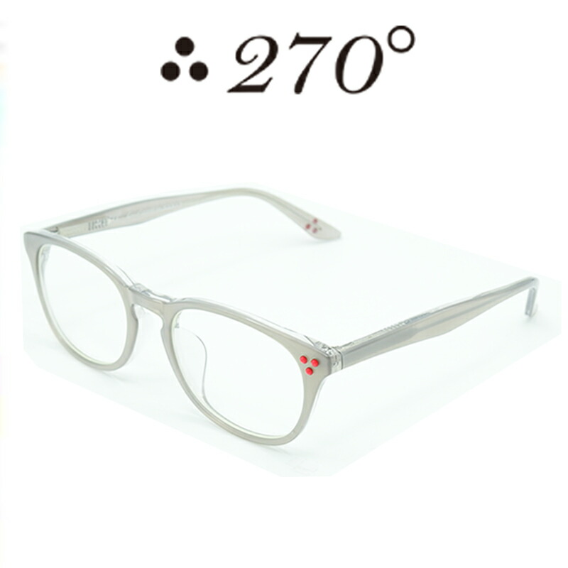 【55%OFF】 270°眼鏡 / two-seventy degrees / メガネ / 伊達眼鏡 / 黒眼鏡 / HNL-STEEL-CLR-RED / 専用入れもの付 /【貨物輸送無料】