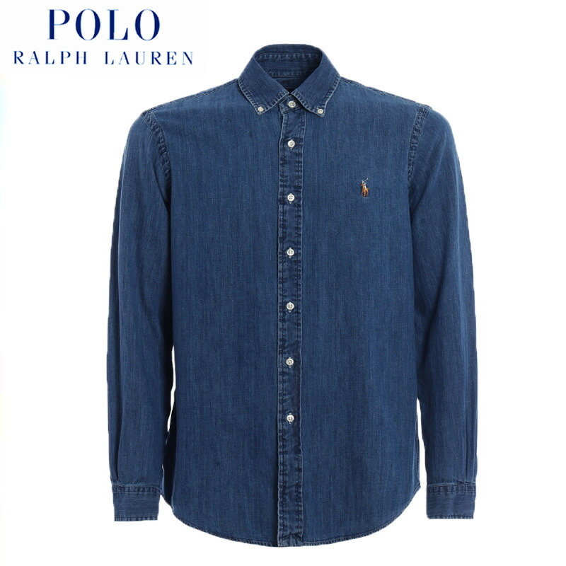 POLO RALPH LAUREN BD WOVER DENIM SHIRT / LONG SLEEVE SHIRT / ポロ ラルフローレン / SPORT SHIRT / ボタンダウンシャツ / ロングスリーブシャツ / ポニー / ロゴ / 刺・墸 / シグネチャー ポニー / CORE REPLEN / シャツ / 長袖 / デニムシャツ / CLASSIC FIT / メンズ 14,454円