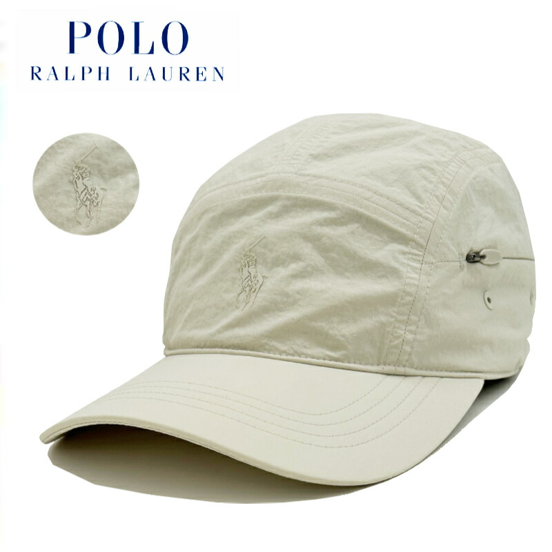 POLO RALPH LAUREN WRINKLE WOVEN CAP / ポロ ラルフローレン / プリント ロゴ / M CLASSICS / Polo Pony / Signature Pony / シグネチャー ポニー / Cap / キャップ / Hat / ハット / 帽子 / メンズ / レディース / ユニセックス / 710B13666001