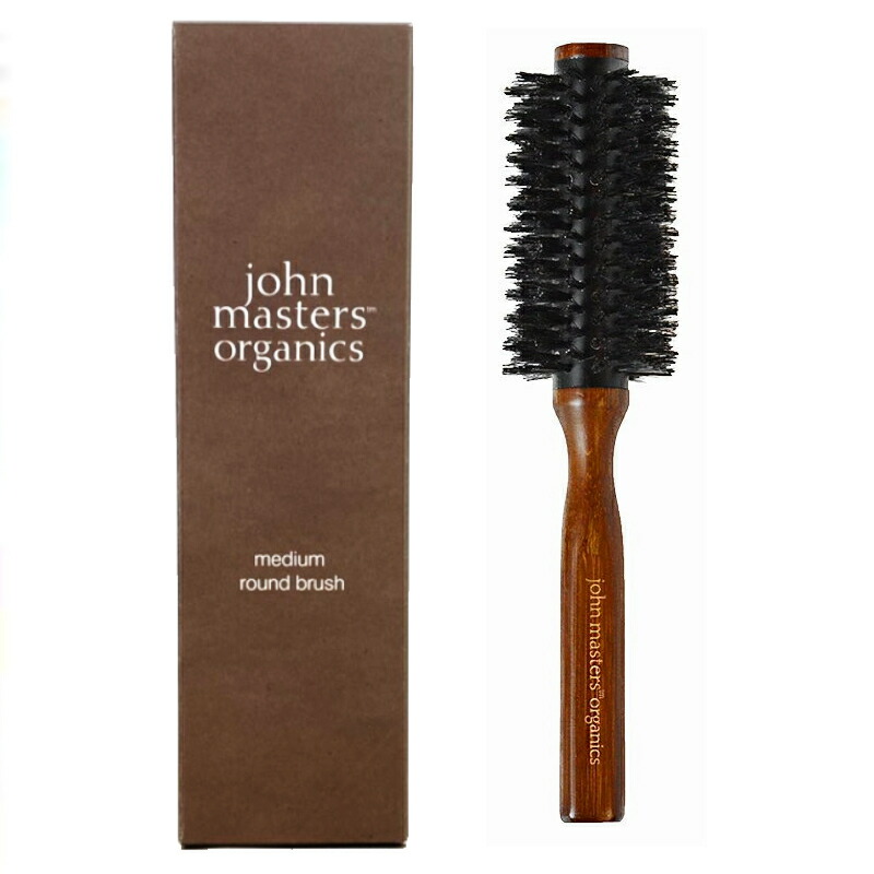 【あす楽】John Masters Organics / ジョンマスター ラウンドブラシ / ジョンマスターオーガニック / medium round brush / ミディアム ラウンド ブラシ / ヘアブラシ / ブラシ