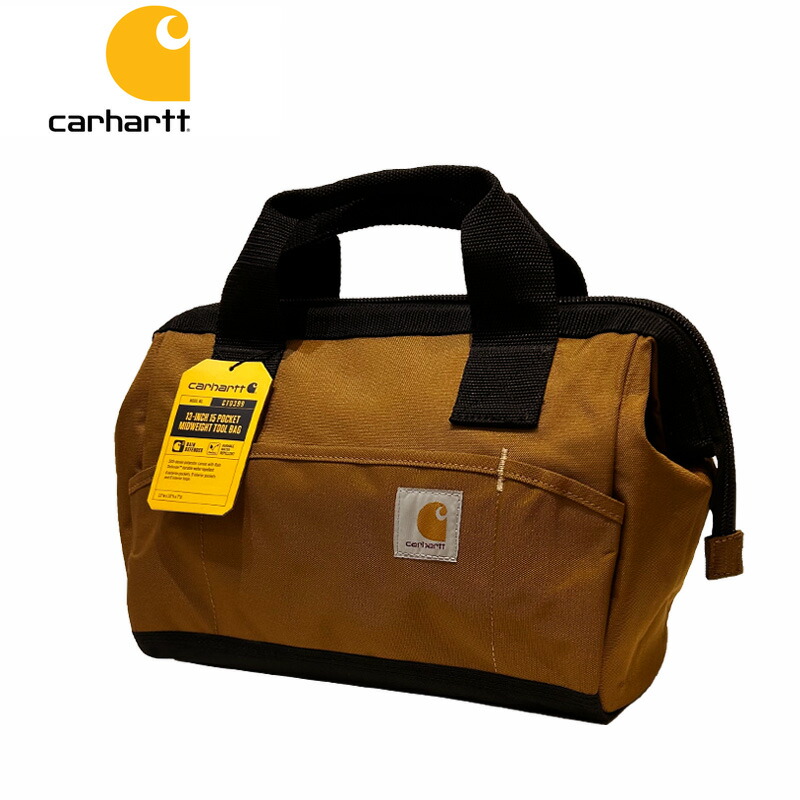 Carhartt ブラウンダック　ドラムバッグ　ツールバッグ Amazon.co.jp: CARHARTTカーハート 14インチツールバッグ カ
