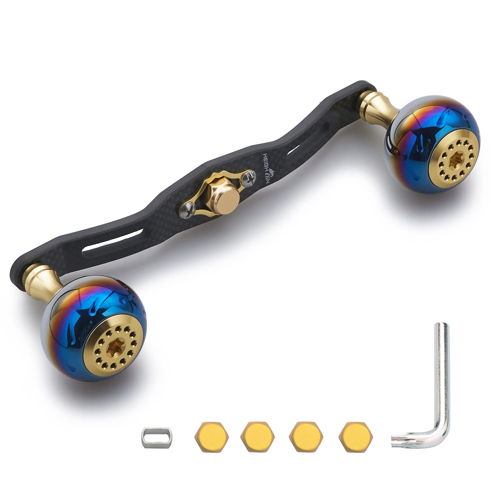 ダイワ　130ミリ　ハンドル Amazon | HEIGHTEN 130mm ベイト リール ハンドル 7色 70航空