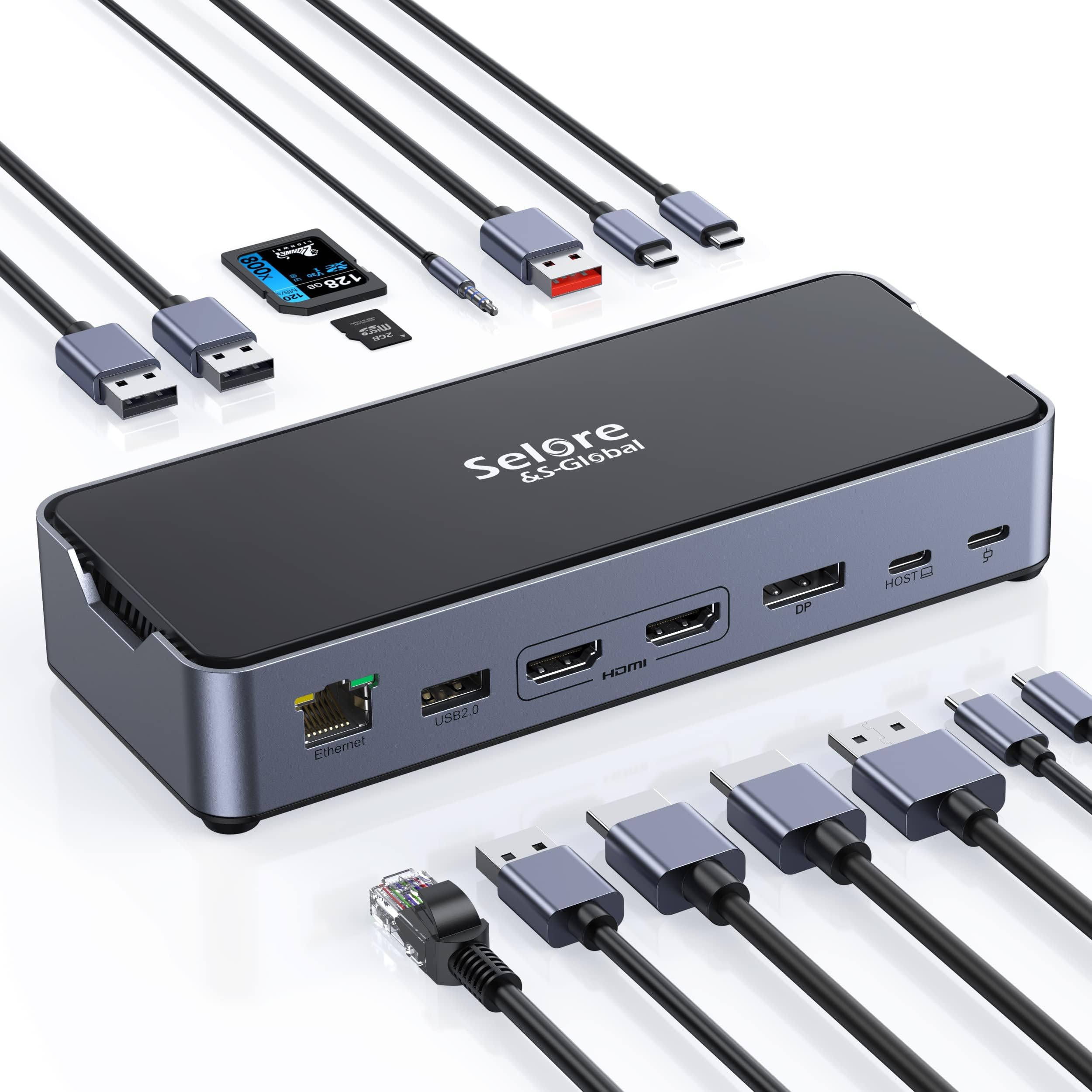 15-IN-1⭐️USB-C ドッキングステーション 4画面対応 HDMI*3 Amazon.co.