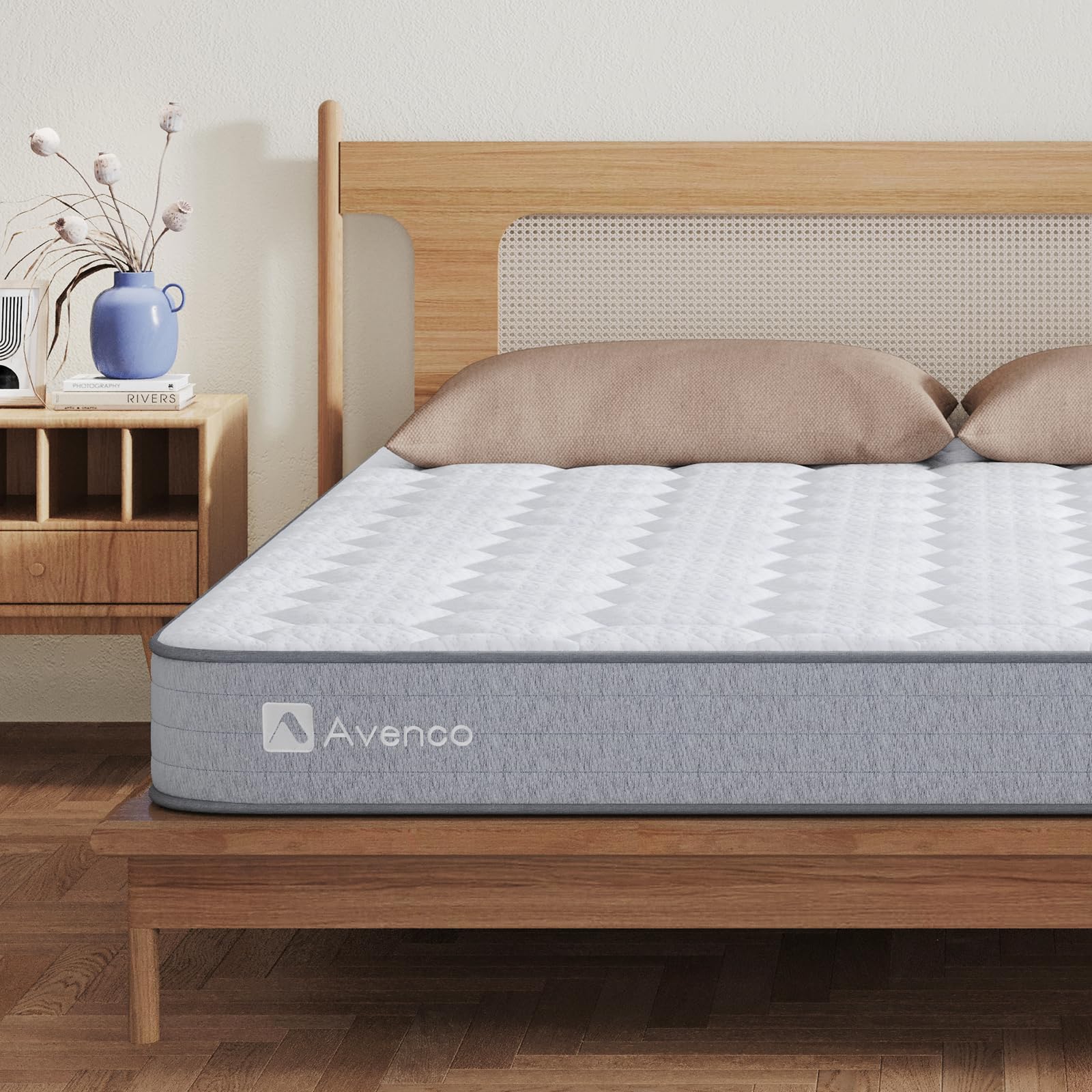 楽天市場】【送料無料】Avenco マットレス ダブル やや硬い 高反発