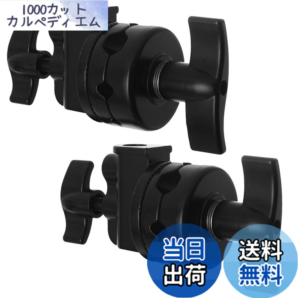 【貨物輸送無料】Selens グリップヘッド スイベルヘッド 多役立つことヘビーデューティー 2.5インチ アダプタ C照明ランプ 点火装置照明ランプ もっけの幸い手 他の映画化計器相応う 1/2 1/4 3/8 5/8in相応う 2点仕掛ける 黒いこと
