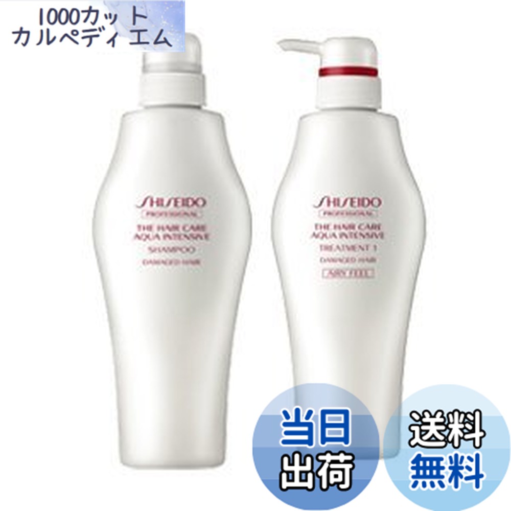 【送料無料】資生堂 アクアインテンシブ シャンプー 500mL & トリートメント1 500g サイズ：2個アソート 19,710円