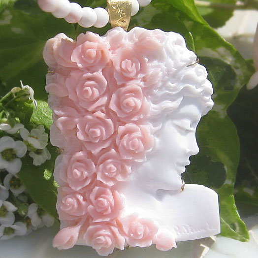 楽天市場】Raffaele Pernice作 コンクシェルカメオ K18リング【指先を