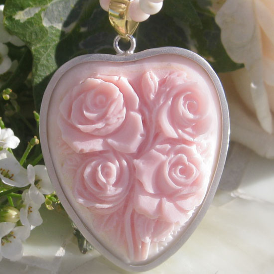 楽天市場】Raffaele Pernice作 コンクシェルカメオ K18リング【指先を