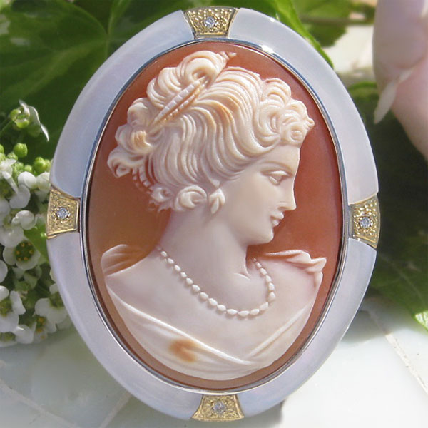 楽天市場】Hans-Peter Muller作 ストーンカメオ最高級ブラックメノウ