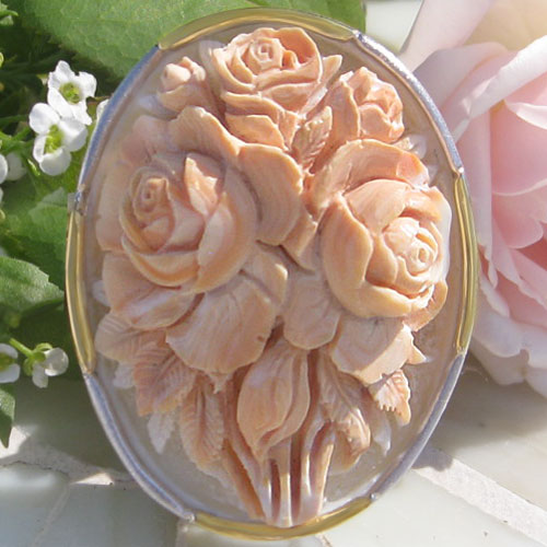 楽天市場】アッカニート最新作Ciro Accanito作シェルカメオK18 SILVER