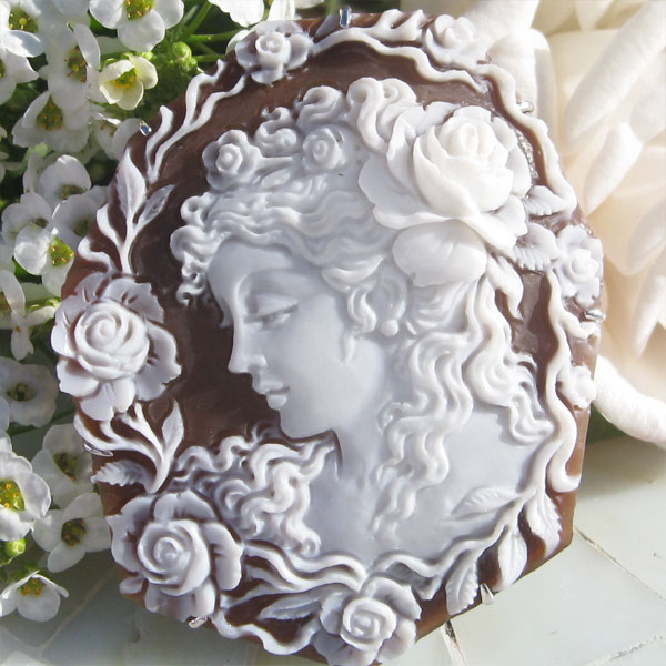 楽天市場】アッカニート最新作Ciro Accanito作シェルカメオK18 SILVER