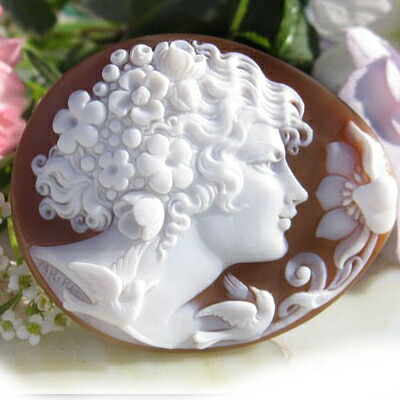 楽天市場】Mariano Achito作 シェルカメオルース【猫と美しい女性