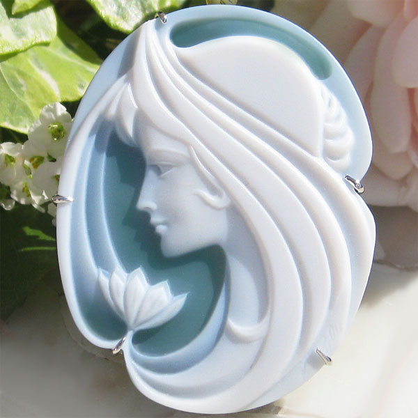 楽天市場】ロザリオ・メンネッラ ブローチ カメオ Rosario Mennella