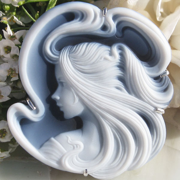 楽天市場】Hans-Peter Muller作 ストーンカメオ 最高級ブラックメノウ