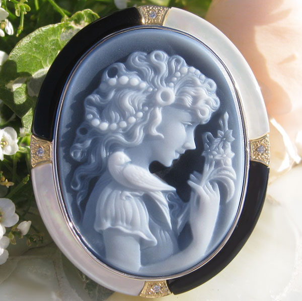 楽天市場】Hans-Peter Muller作 ストーンカメオ 最高級ブラックメノウ