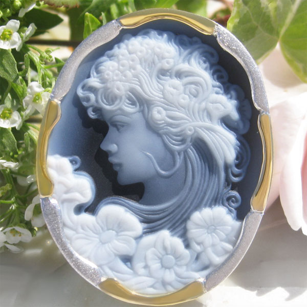 楽天市場】Hans-Peter Muller作 ストーンカメオ 最高級ブラックメノウ